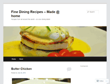Tablet Screenshot of finedineathome.wordpress.com
