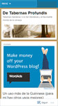 Mobile Screenshot of detabernasprofundis.wordpress.com