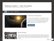 Tablet Screenshot of leadersbowl.wordpress.com