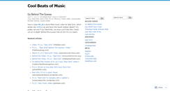 Desktop Screenshot of coolbeatsofmusic.wordpress.com
