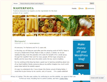 Tablet Screenshot of marinpasta.wordpress.com