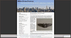 Desktop Screenshot of milesfromfenway.wordpress.com