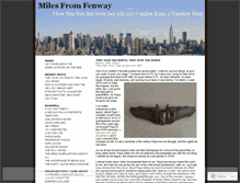 Tablet Screenshot of milesfromfenway.wordpress.com