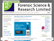 Tablet Screenshot of forensicscientist.wordpress.com