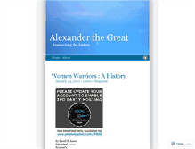 Tablet Screenshot of alexanderthegreat.wordpress.com