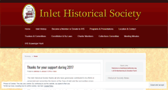 Desktop Screenshot of inlethistoricalsociety.wordpress.com