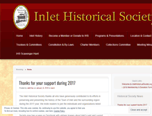 Tablet Screenshot of inlethistoricalsociety.wordpress.com