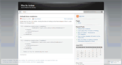 Desktop Screenshot of flexinaction.wordpress.com