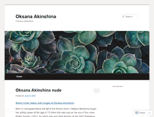 Tablet Screenshot of oksanaakinshina.wordpress.com