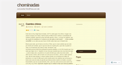 Desktop Screenshot of chominadas.wordpress.com