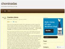 Tablet Screenshot of chominadas.wordpress.com