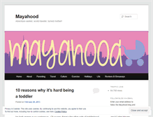 Tablet Screenshot of mayahoodblog.wordpress.com