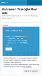 Mobile Screenshot of ktazeoglu.wordpress.com