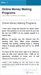 Mobile Screenshot of onlinemoneymakingprograms.wordpress.com