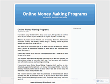 Tablet Screenshot of onlinemoneymakingprograms.wordpress.com