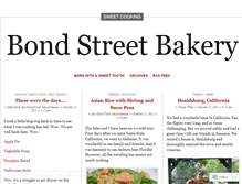 Tablet Screenshot of bondstreetbakery.wordpress.com
