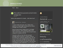 Tablet Screenshot of emeraldhomesinc.wordpress.com