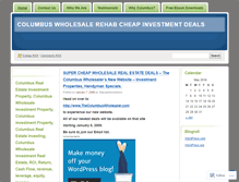 Tablet Screenshot of columbuswholesalerehabcheapinvestmentdeals.wordpress.com