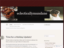 Tablet Screenshot of eclecticallymundane.wordpress.com
