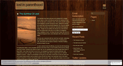 Desktop Screenshot of lostinparenthood.wordpress.com