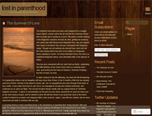 Tablet Screenshot of lostinparenthood.wordpress.com