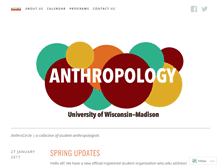 Tablet Screenshot of anthrocircle.wordpress.com