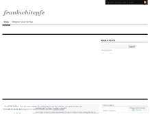 Tablet Screenshot of frankwhitepfe.wordpress.com