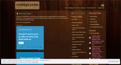 Desktop Screenshot of nostalgiajunkie.wordpress.com