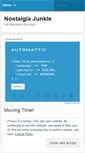 Mobile Screenshot of nostalgiajunkie.wordpress.com