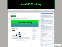 Tablet Screenshot of alex54321.wordpress.com