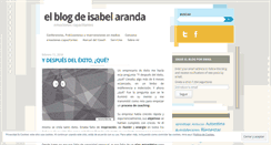 Desktop Screenshot of elblogdeisabelaranda.wordpress.com