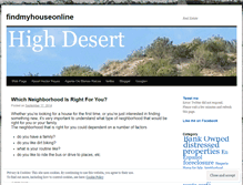 Tablet Screenshot of findmyhouseonline.wordpress.com