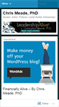 Mobile Screenshot of chrismeadephd.wordpress.com