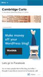 Mobile Screenshot of cambridgecurio.wordpress.com