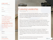Tablet Screenshot of angieward.wordpress.com