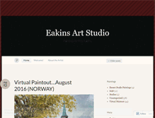 Tablet Screenshot of eakinsart.wordpress.com