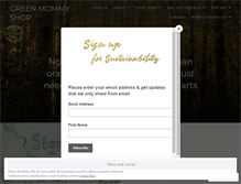 Tablet Screenshot of greenmommyshop.wordpress.com