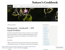 Tablet Screenshot of naturescookbook.wordpress.com