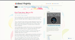 Desktop Screenshot of aboutvirginity.wordpress.com