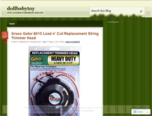 Tablet Screenshot of dollbabytoy.wordpress.com