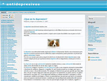 Tablet Screenshot of antidepresivos.wordpress.com