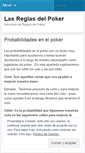 Mobile Screenshot of lasreglaspoker.wordpress.com