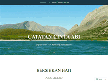 Tablet Screenshot of catatancintaabi.wordpress.com