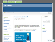 Tablet Screenshot of dalynews.wordpress.com