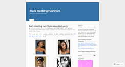 Desktop Screenshot of blackweddinghairstyles.wordpress.com