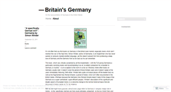 Desktop Screenshot of britainsgermany.wordpress.com