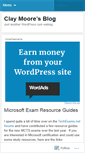 Mobile Screenshot of claymoore.wordpress.com