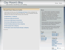 Tablet Screenshot of claymoore.wordpress.com
