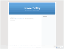 Tablet Screenshot of eoinker.wordpress.com