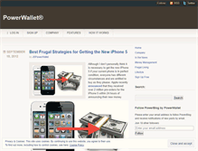 Tablet Screenshot of powerwallet.wordpress.com